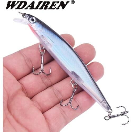 1PCS Minnow Fishing Lure 11CM/13.5G Sinking Wobbler Artificial Hard Bait 3 Hooks Crankbait for Bass Carp Lures Fishing Tackle