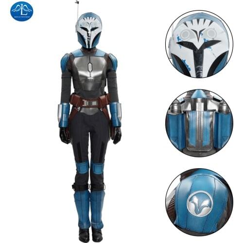 S2 Bo Katan Kryze Cosplay Costume Top Vest Pants Outfits Halloween Carnival Costume Women Battle Suit Custom Made
