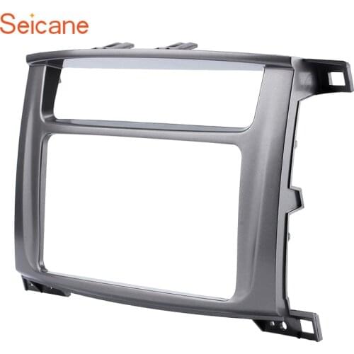 Seicane 200*101mm frame 2Din Car DVD Stereo Panel Radio Fascia for 2003-2008 Toyota LAND CRUISER 100 and 1998-2007 Lexus LX-470