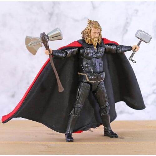 SHF Thor Figure Endgame Avengers Endgame Infinity War 4 Marvel Hero SHF Hero Thor Action Figure Model Toy Gift Doll