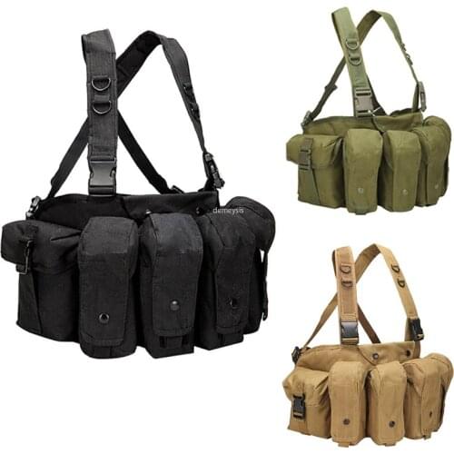 Tactical Molle Vest Mens Army Military Combat Vest for AK 47 Magazine Pouch Airsoft Hunting Vests