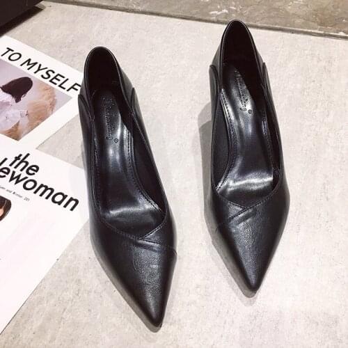 Women Pumps Sexy Elegant Thin Heel Pointed High Heels Black Work Single Shoes Dress Party Womens Shoes Red Wedding Shoes