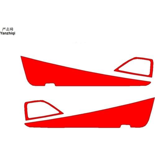 Carbon Fiber 4pcs/lot Car door anti-slip protective film Car door protection film For VW Volkswagen SCIROCCO 2009-2018