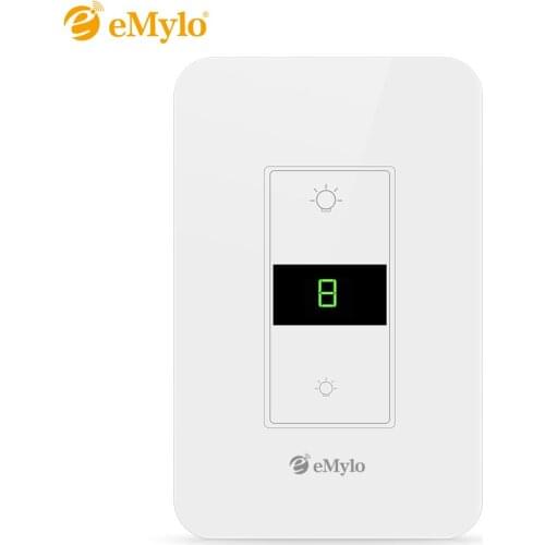 EMylo Smart LED Dimmer Switch WIFI Light Switch Mobile APP Remote Control Timing Works with Alexa,Google Assistant and IFTTT