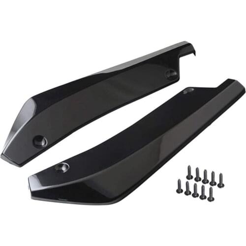 Universal Car Rear Bumper Lip Angle Splitters Diffuser Decorative Protection Winglets Side Skirt Extensions
