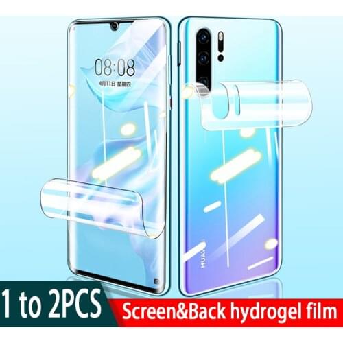 1 to 2pcs back hydrogel film on for Huawei P30 Pro P20 Lite Mate 20 p20pro p30pro P 30 soft screen protector not tempered glass