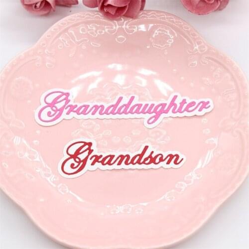 ZFPARTY Granddaughter Metal Cutting Dies Stencils for DIY Scrapbooking/photo album Decorative Embossing DIY Paper Cards