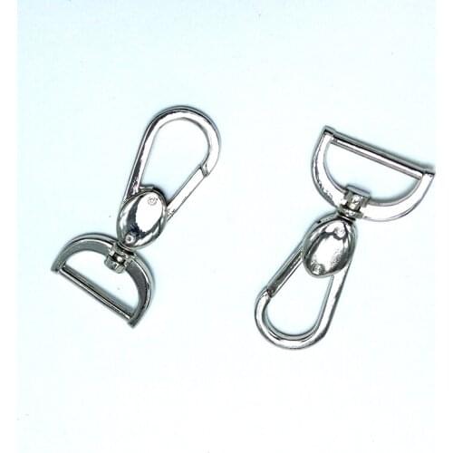 1.25 inch ( 32mm ) Silver Swivel snap hook Push Gate Snap Hook