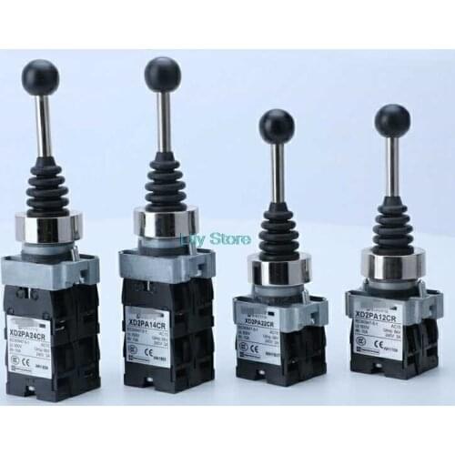 1Pc XD2PA12CR XD2PA22CR 2NO 2Position XD2PA14CR XD2PA24CR 2NO 2NC 4Position Maintained Momentary Wobble Stick Joystick Switch