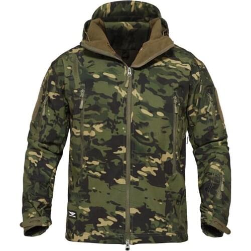 2020new Men Winte Fleece Warm Military Uniform Men Tactical Thermal Breathable Hooded Coat Male Outerwear Army Clothes Plus Size