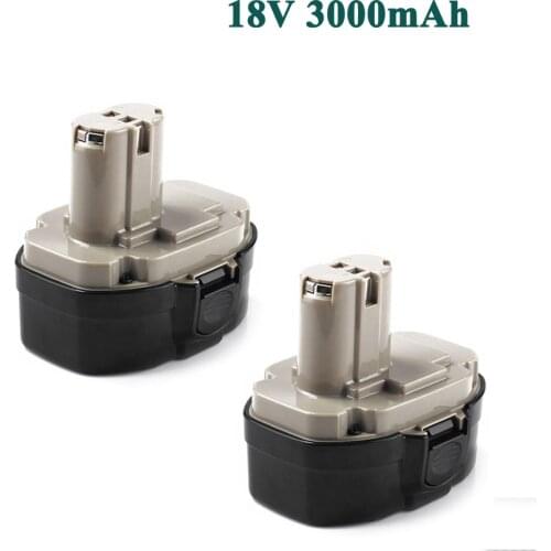 2x 18V 3000mAh Ni-MH Replacement Battery for Makita 1822 1823 1834 1835 192827-3 192829-9 193159-1 193140-2 193102-0