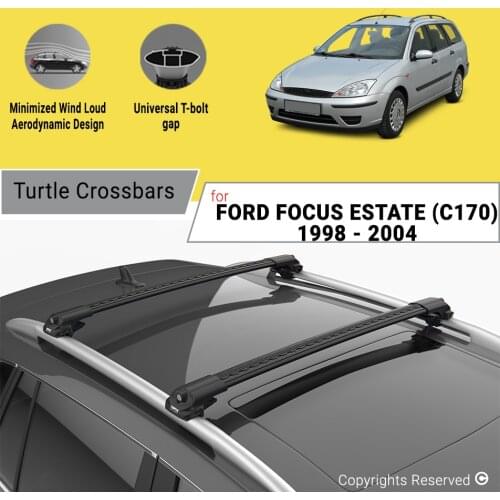 BARS FOR FORD FOCUS ESTATE (C170) 1998-2004 ALUMINUM ALLOY SIDEBARS CAR ROOF RACK LUGGAGE CARRIER CROSSBAR