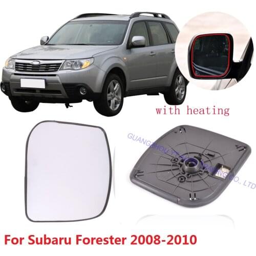 CAPQX For Subaru Forester 2008 2009 2010 With Heating Outside Rearview mirror glass Side Rear View Mirror Lens