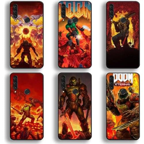Doom Game Skull Phone Case Huawei Y6P Y8S Y8P Y5II Y5 Y6 2019 P Smart Prime Pro
