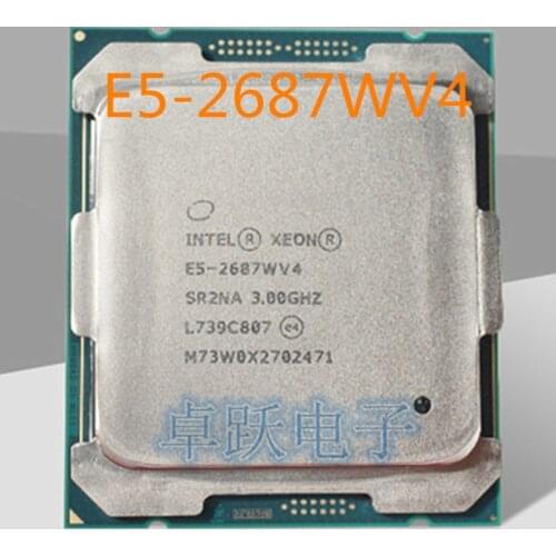E5 2687WV4 3.00GHZ 12-Core 30MB SmartCache E5 2687W V4 FCLGA2011-3 TPD 160W free shipping