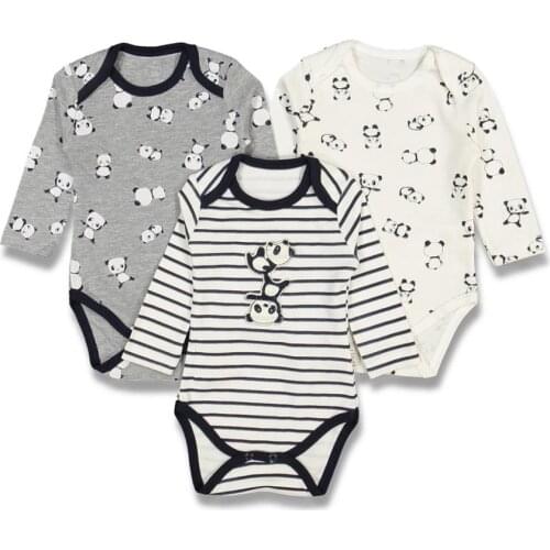 Set of 3 Bodysuit for Boys Made in TURKEY