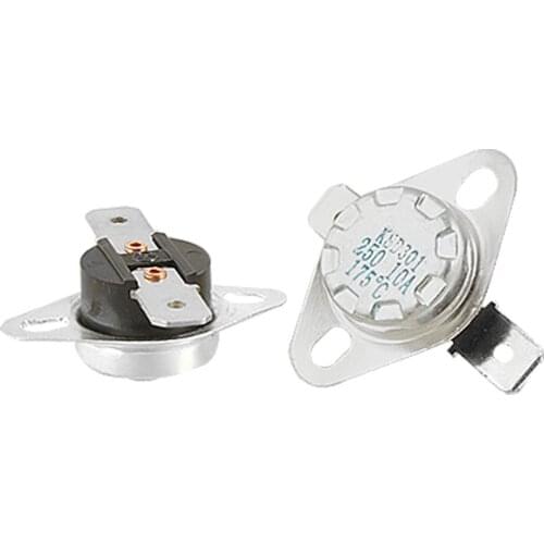 KSOL 2 Pcs 175 Celsius N.C. Thermostat Controlled Switch KSD301