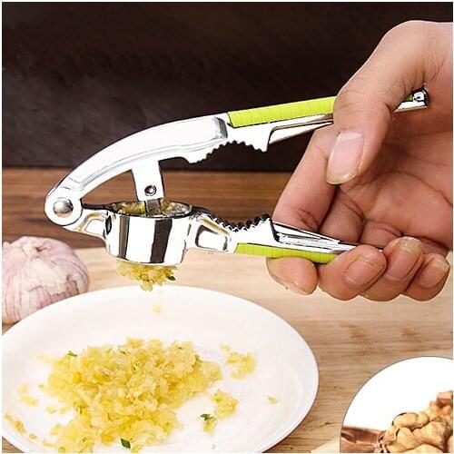 Stainless Steel Kitchen Vegetable Tool Alloy Ginge Crusher Garlic Presses Cooking Tool Kitchen Accessories Press the garlic