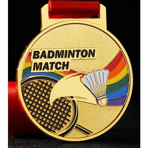Tennis Badminton Medal Metal Medal Sports Competition Universal Medal 2021