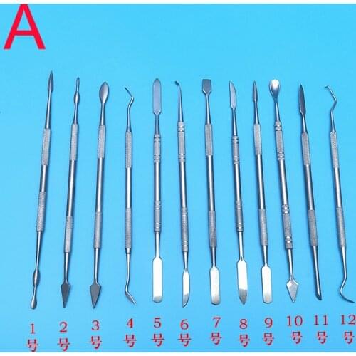 Metal Spatula for Wax Knife Kit Sculpture Tools Blade Dental Knife Carve Pottery Clay Carving Modeling Jewelry Equipment