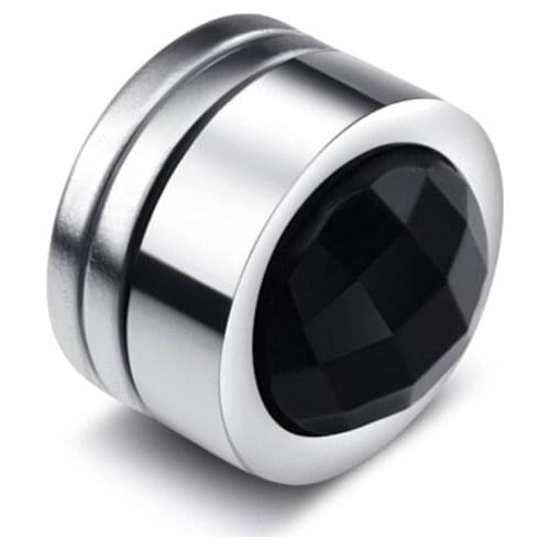 New fashionable magnetic round earrings for men and women stainless steel magnet crystal ear canal Brincos earrings B0159