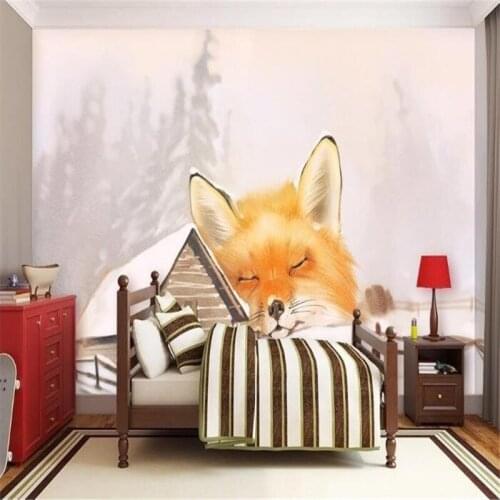 Custom Photo 3D Wallpaper For Walls Cartoon Pattern Wall Papers Kids Room Covering Murals Living Room Home Decor Woods Mountains