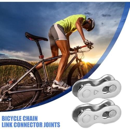 Durable Chain Link Connector Joints Portable 2pcs Bicycle Chain Connector Lock Quick Link MTB Road Bike Buckle Parts