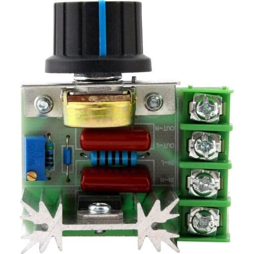 Voltage Regulator 220V SCR LED Dimmer Power Controller Source Motor Speed Electronic Thermostat Power Supply AC Power 220V 2000W