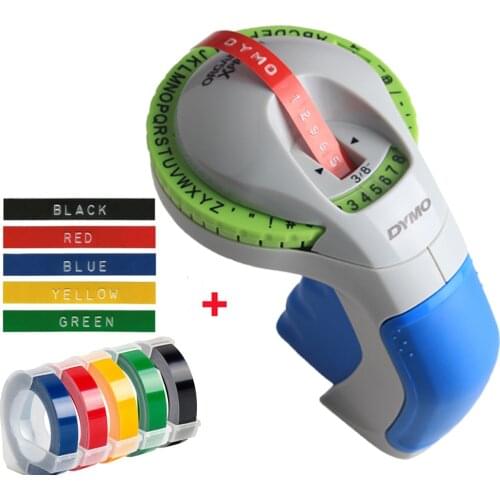 Dymo Label Printer 12965 Manual portable printer with 3D Embossing Tape for Dymo Organizer Xpress Embossing Label Maker machine