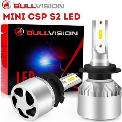 Bullvision 20000LM 9005 HB3 LED Car Headlights 4300K 6500K 8000K Color H7 H4 H1 H11 H8 H9 9006 HB4 CSP Chips Car Lights Ice Bulb