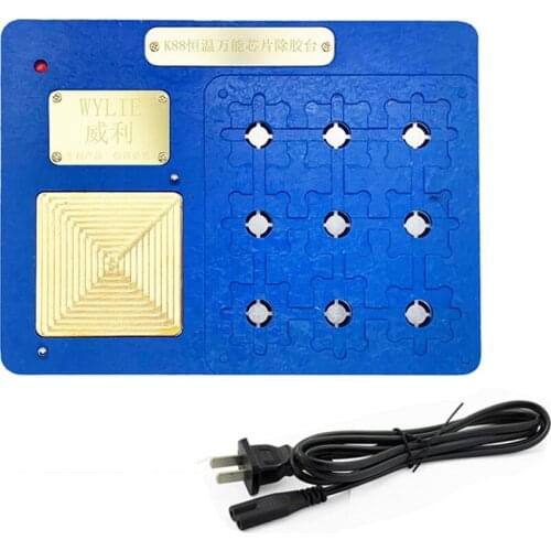 WYLIE K88 Universal NAND PICE Chip Glue Removal Platform Constant Temperature IC Chip preheater platform for A8 A9 A10 A11 A12