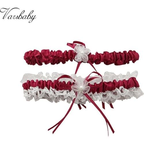 Varsbaby Women Leg Ring Sexy Floral Bowknot Leg Loop Wedding Garters Bridal Cosplay Fashion Cute Stocking Ring