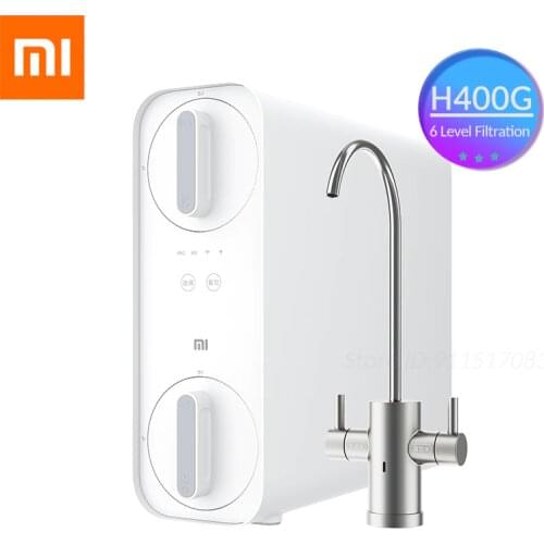 Xiaomi Mi Smart Water Purifier H400G PPC RO Filter Reverse Osmosis Double Outlet Facutes Household Slim Pure Water Purifier 400G