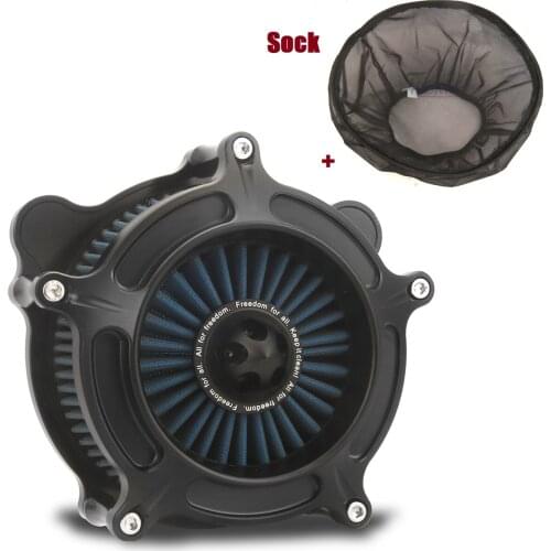 Rain Socker Cover Matte Air Cleaner Blue Filter Fit For harley Touring 00-07 Dyna 00-17 Softail Fatboy 00-15