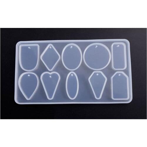 1PC Diamond Geometric UV Epoxy Resin Decorative Jewelry Making Molds for Jewelry Bead Mold Jewelry Making Tools