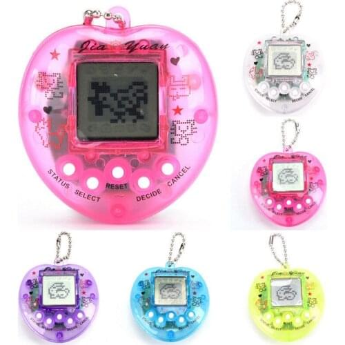 1PCs Transparent Electronic Pets 90S Nostalgic 49 Pets In One Virtual Cyber Toy Virtual Digital Pet Toys Pixel Funny Play Toys