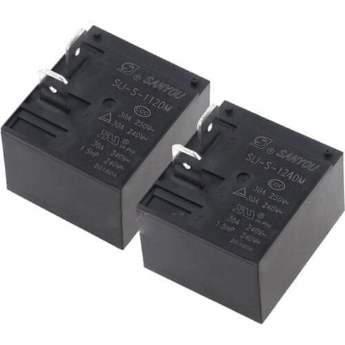 5PCS/Lot SLI-S-112DM/SLI-S-124DM 12V 24V Power Relay 30A/250V 4Pin