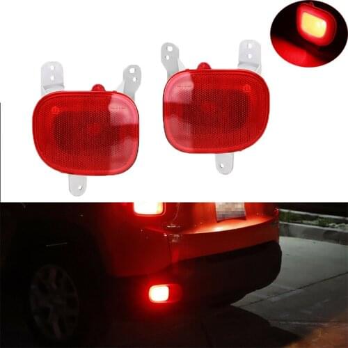 68255513AA 68255514AA For Jeep Renegade 2015 2016 2017 Car Exterior Lamp Rear Left & Right Bumper Brake Light Reflector Set