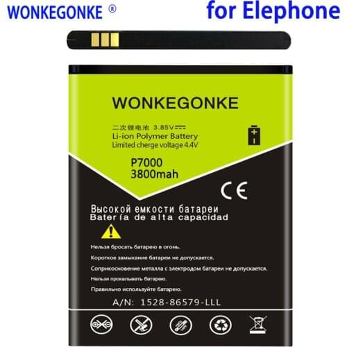 WONKEGONKE 3800mah for Elephone P7000 Battery Batterie High quality +tracking number