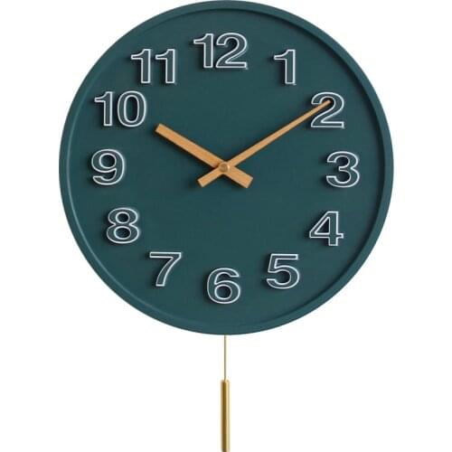 Silent Digital Wall Clock Modern Design Nordic Simple Kitchen Wall Clock Minimalist Pendulum Living Room Klok Home Decor AD50WC