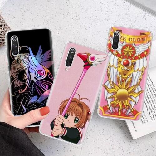 Card Captor Sakura Anime Silicon Phone Case For Xiaomi Note 10 Mi 11 9 8 CC9 10T 9T 5X 6X A3 A2 A1 Lite Pro Poco F1 X3 Cover Coq