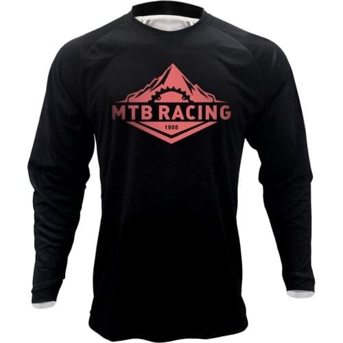Motorcycle Mountain Bike Team Downhill Jersey MTB Offroad DH Bicycle Locomotive Shirt Cross Country Mountain Cycling Jersey