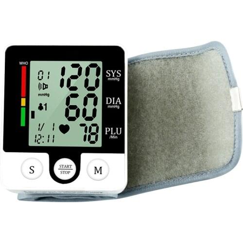 Electric Wrist Blood Pressure Monitor Digital Heart Beat Rate Pulse Meter Sphygmomanometers Medical Equipment For Health Care