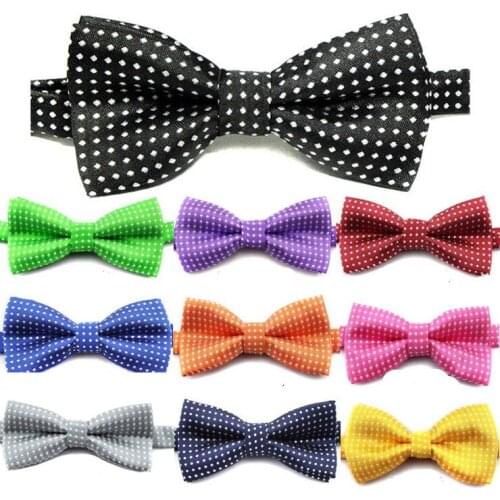 Kids Baby Girl Polka Dot Tie Party Wedding Evening Adjustable Bowtie Bow Ties vestido Infantil Boy Accessories Photography Props