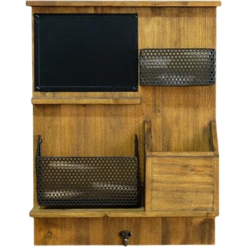 Handmade Storage Organizer Vintage Retro Housekeeper on Wall