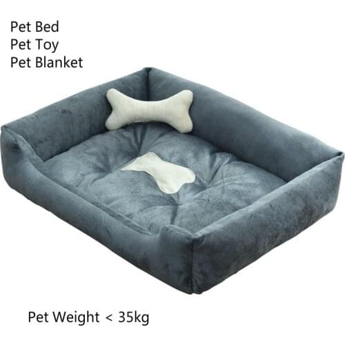 Pet Bed Dog Beds for Large Dogs Cotton Dog Blanket Breathable Dog Toy Pet Bed Set Chihuahua Best Selling Pet Supplies