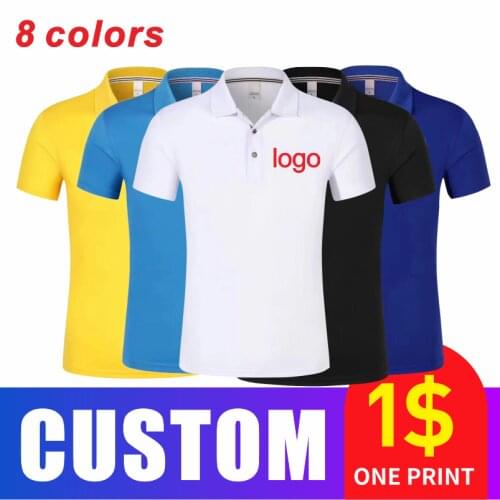 Summer Casual Men And Women Short-Sleeved Polo Shirts Custom Logo Embroidery Printing Personalized Design Tops 4.6