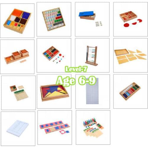 Montessori at home learning packages Age 6-9 material toys