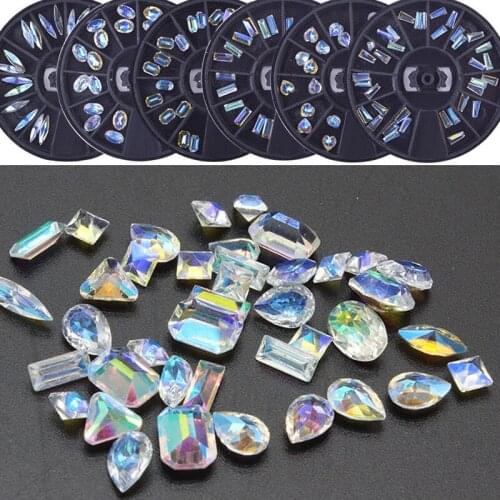 New 3D Resin Rhinestone In Wheel Symphony Korea/Japanese Style Nail 12 Design(ZP991) Nail Art Decorations Rhinestones DIY Wheel
