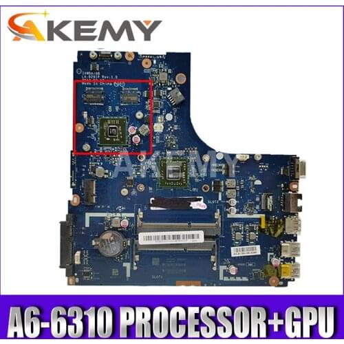 NEW. B50-45 MAINBOARD.ZAWBB LA-B291P FOR LENOVO B50-45 LAPTOP MOTHERBOARD , A6-6310 PROCESSOR+GPU